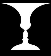 Optische Täuschung Vase